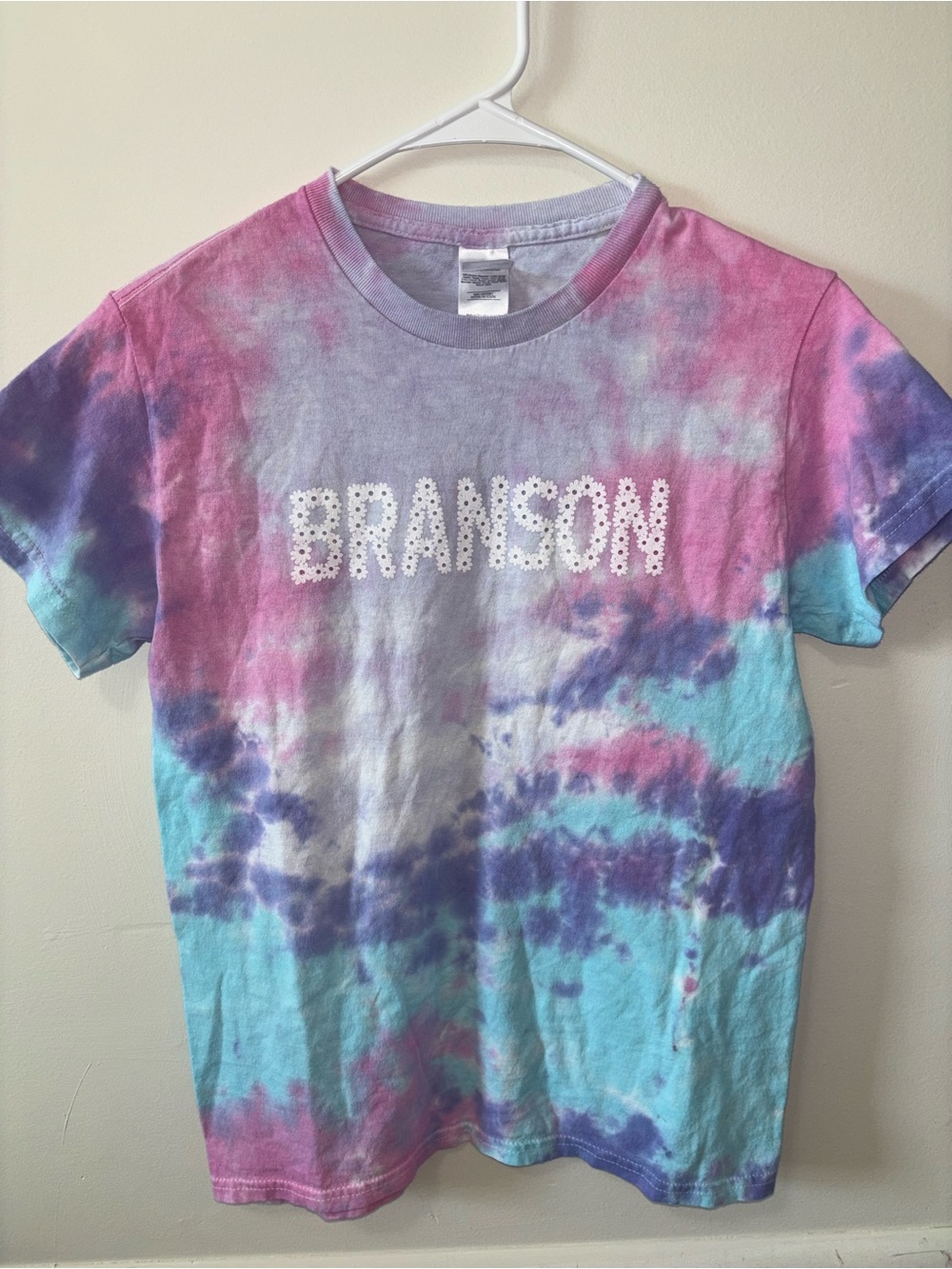 Tie-Dye Short Sleeve Tee - Pink, Purple & Blue